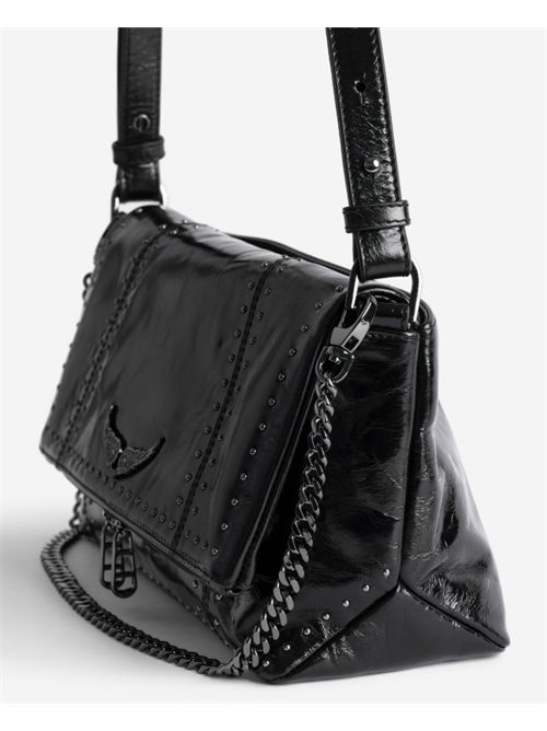 ROCKY II VINTAGE PATENT STUDS ZADIG&VOLTAIRE | LWBA04244011 BLACK